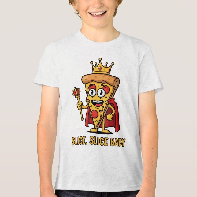 En Tri-matière 🔥 Pizza Pizza King T-Shirt (Recto)