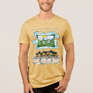 En Tri-matière Potty Mouth T-shirt Tri-Mélange à Humour Satiriq