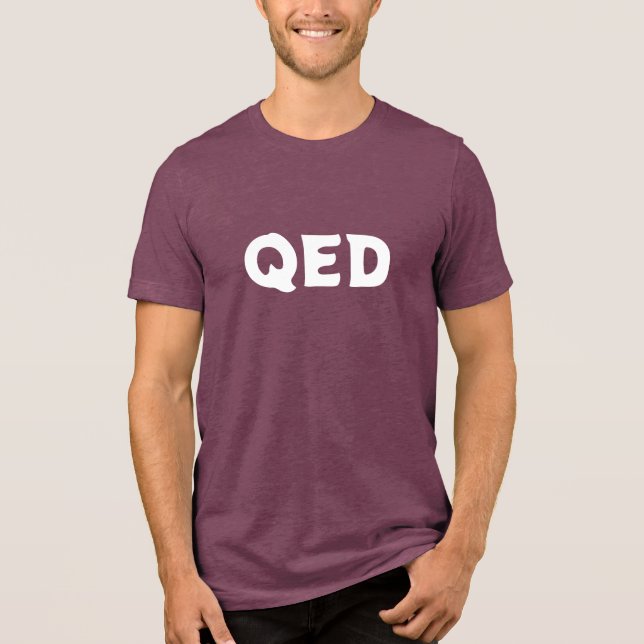 En Tri-matière QED T-Shirt (Recto)