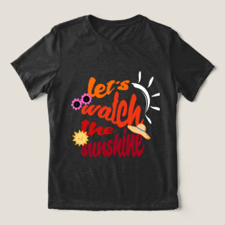 En Tri-matière Regardons le T-shirt Sunshine