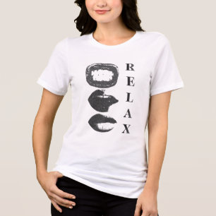 En Tri-matière Relaxed Women Trio T-Shirt – Calme & Vibes Chill T