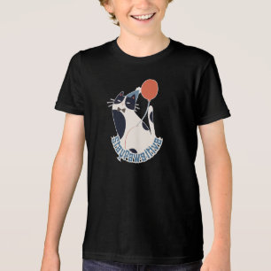 En Tri-matière Restez Pawsitif T-Shirt Tri-blend pour Jeunes Chat