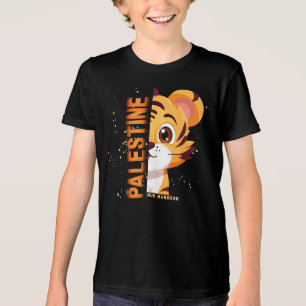 En Tri-matière SANS PEUR   T-Shirt personnalisé pour enfants Pale