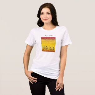 En Tri-matière Silhouette Sunset Célébration Danseurs T-Shirt