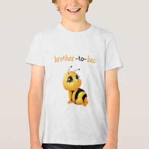 En Tri-matière Sourire Bee Baby shower Frère Pour Être T-shirt