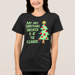 En Tri-matière Sweater de Noël moche drôle T-shirt femme