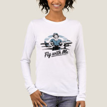 T-shirt à manches longues Hôtesse de l'air scandin