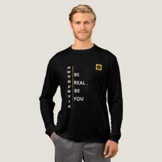 En Tri-matière T-Shirt à manches longues pour hommes - Vibe Authe