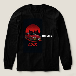 En Tri-matière T-Shirt à manches longues Vintage JDM Honda CRX –