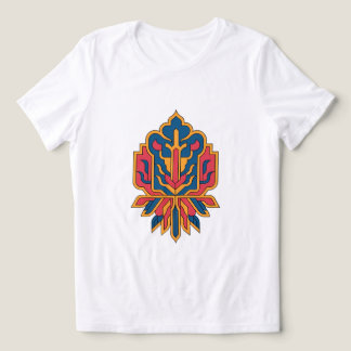 En Tri-matière T-Shirt à motif de tapis floral persan