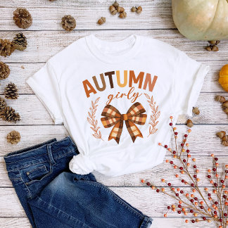 En Tri-matière T-shirt Action de grâce Plaid Automne Féminin