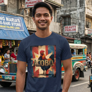 En Tri-matière T-Shirt Adobo de Poulet Philippines - Fierté Pinoy