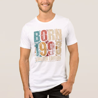 En Tri-matière T-Shirt Anniversaire Vintage 1993 - Édition Limité
