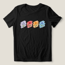 T-Shirt Aquarelle Fleur Sauvage 