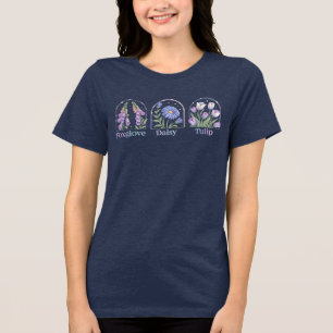 En Tri-matière T-shirt Arches Florales - Dreamy Foxglove, Daisy