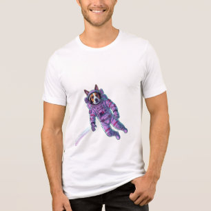 En Tri-matière T-Shirt Astronaute Cyber Chien