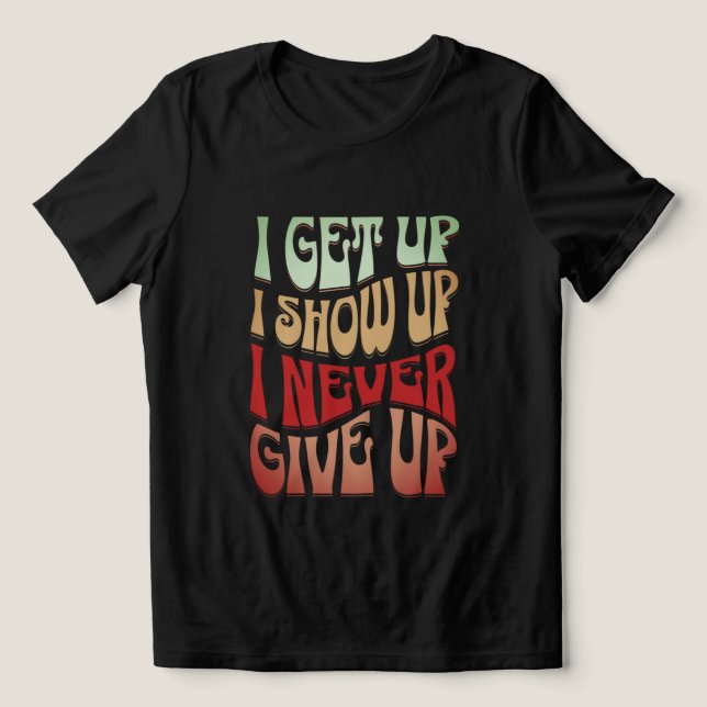En Tri-matière T-shirt auto-motivation (Design Recto)