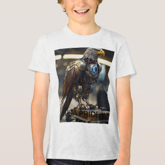 En Tri-matière T-shirt avec l'aigle Robert