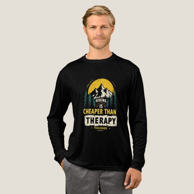 En Tri-matière T-shirt Aventure pour hommes randonnées (Recto complet)