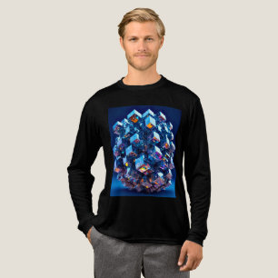 En Tri-matière T-shirt basique tri-mélange pour hommes