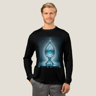 En Tri-matière T-shirt basique tri-mélange pour hommes