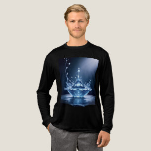 En Tri-matière T-shirt basique tri-mélange pour hommes