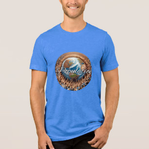 En Tri-matière T-shirt Bella+Canvas, blanc, S adulte