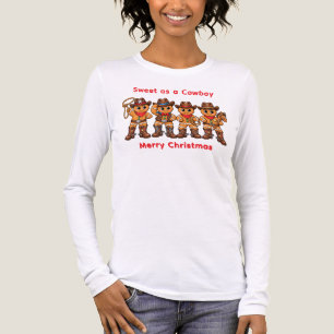 En Tri-matière T-Shirt Biscuits de Noël au Gingembre Cowboy Sucré