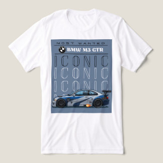 En Tri-matière T-Shirt Blanc à Manches Courtes Avec Design Imprim
