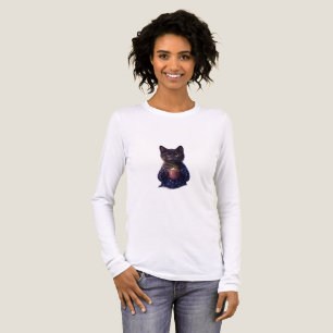 En Tri-matière T-Shirt blanc à manches longues Midnight Cocoa Bla