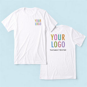 En Tri-matière T-shirt blanc Premium Logo personnalisé Unisex S à