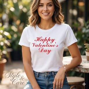 En Tri-matière T-shirt Bonne Saint-Valentin pour Femme