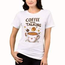 t-shirt café avant de parler