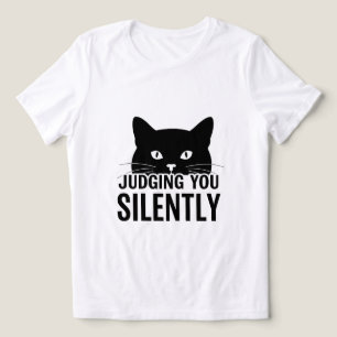 En Tri-matière T-shirt Chat qui vous juge silencieusement, T-shir