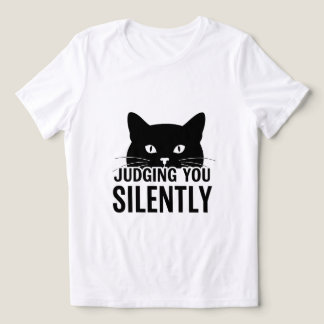En Tri-matière T-shirt Chat qui vous juge silencieusement, T-shir