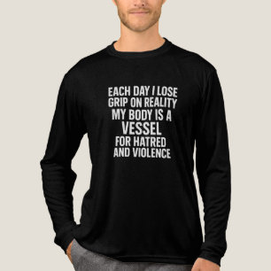 En Tri-matière T-Shirt Colère Violence Vaisseau Réalité Perdue