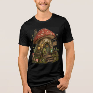 En Tri-matière T-Shirt Cottage Champignon Grenouille Cozy