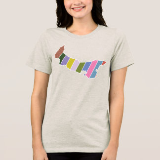 En Tri-matière T-shirt couleur PEI