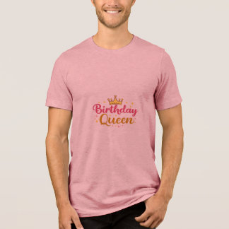 En Tri-matière T-Shirt Couronne Reine d'Anniversaire – Jolie Fill
