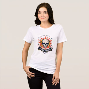 En Tri-matière T-Shirt crâne Reste Sauvage