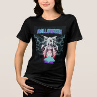 T-shirt creepy Halloween Yokai sorcière Épouvantab