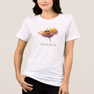 En Tri-matière T-shirt d'abeilles, Naturellement belle