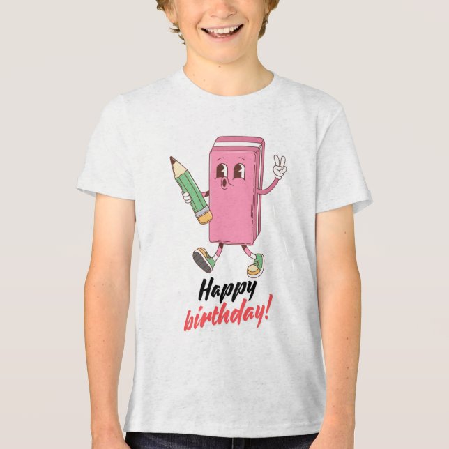 En Tri-matière T-shirt d'anniversaire (Recto)