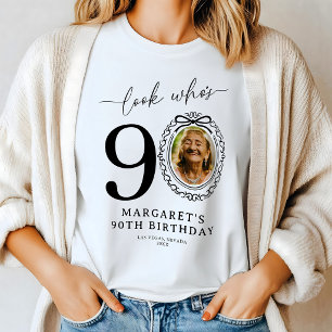 En Tri-matière T-Shirt de Anniversaire Personnalisé 'Look Who's 9