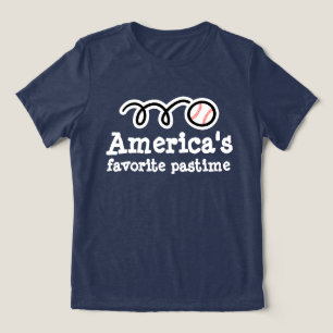 En Tri-matière T-shirt de baseball pour femmes avec un design spo