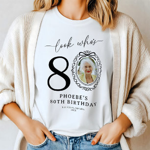 En Tri-matière T-Shirt de fête d'anniversaire 80 ans personnalisé