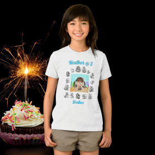 En Tri-matière T-shirt de frère Anniversaire de enfant Mermaids t