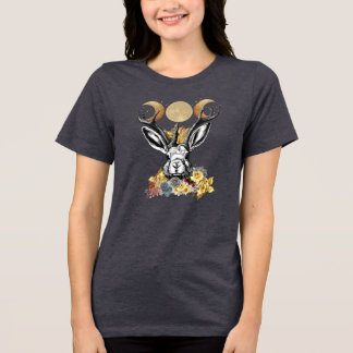 En Tri-matière T-shirt de la déesse Jackalope Moon