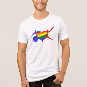 En Tri-matière T-shirt de la Fierté pour personnes handicapées