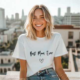 En Tri-matière T-shirt de la maman du coeur - cadeau de la fête d